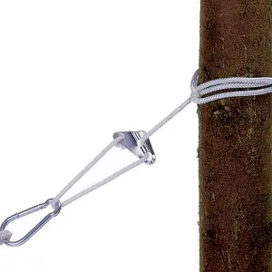 Amazonas Aruba Single Spreader Bar Weatherproof Garden Hammock With Tree Fixings - Vanilla