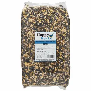 Happy Beaks Ground & Table Premium Bird Seed Food Mix (5kg) High Energy Feed for Wild Birds