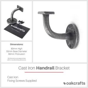 Oakcrafts - Cast Iron Handrail Bracket (Cast Iron)