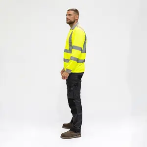 Timco - Hi-Visibility Polo Shirt - Long Sleeve - Yellow (Size Small - 1 Each)