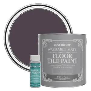 Rust-Oleum Grape Soda Washable Matt Floor Tile Paint 2.5L