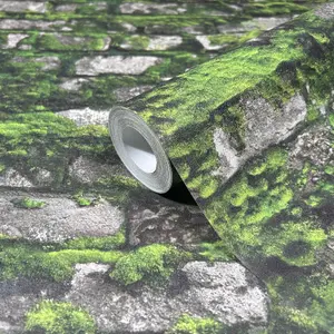 Galerie Green Stone Optic Wallpaper