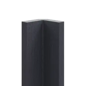 Alpinia Matt midnight navy wood effect Standard Corner post, (W)59mm (L)715mm