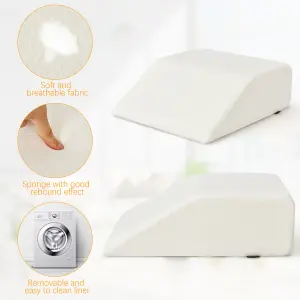 Costway Elevating Memory Foam Leg Rest Pillow Wedge Support Pillow W/ Washable Cover