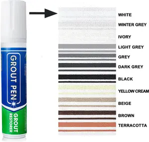 Grout Pen - Designed for restoring tile grout in bathrooms & kitchens (IVORY)