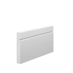 Skirting World Grooved 1 Square MDF Architrave - 95mm x 15mm x 4200mm, Primed