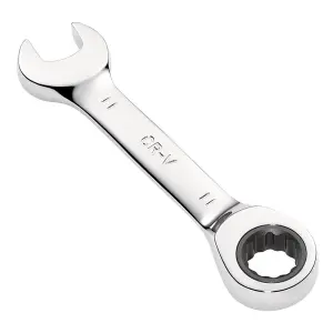 Draper Tools HI-TORQ Metric Stubby Ratchet Combination Spanner, 11mm