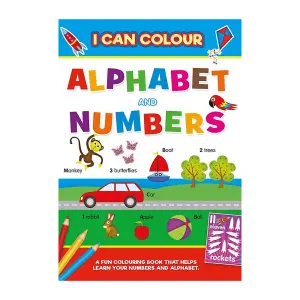 Alligator I Can Colour Alphabet & Numbers Activity Book Multicoloured (One Size)