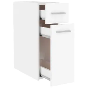 Berkfield Apothecary Cabinet White 20x45.5x60 cm Engineered Wood