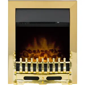 Adam Blenheim Electric Fire in Brass