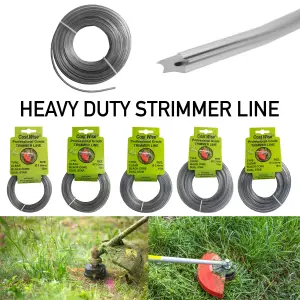 15m of  Cost Wise Duel core star shape strimmer line for extra durability and superior cutting power ( 1.6mm)