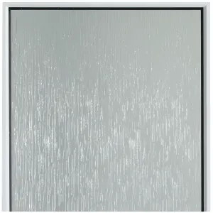 Frosted Glazed White LH External Back Door set, (H)2055mm (W)840mm