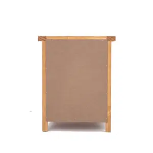 Lugo 3 Drawer Bedside Table Brass Drop Handle