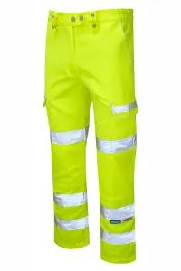 PULSAR High Visibility Ladies Combat Trousers - Yellow - Reg Leg Size 16