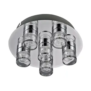 Luminosa Marc Modern 4 Light Shade Cluster Ceiling Light LED, 3000K