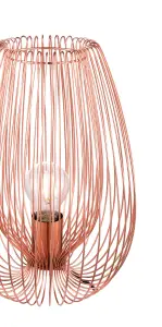 GoodHome Dharug Copper effect Table light