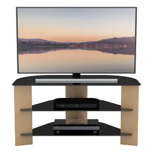 AVF Varano 90cm Oak and Black TV Stand