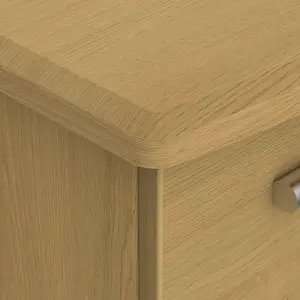 Montana Ready assembled Matt oak effect 4 Drawer Chest of drawers (H)1080mm (W)770mm (D)410mm