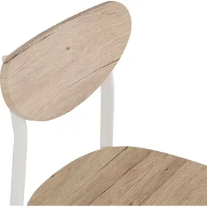 Corrinne Dining Chair (Set of 2) White/Oak