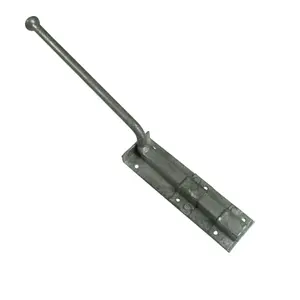 Monkey Tail Drop Down Bolt in 15" Galvanized (Heavy Duty Garage Door)