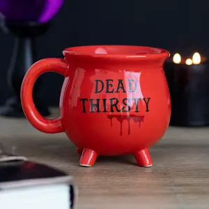 Something Different Dead Thirsty Cauldron Ceramic Mug Red/Black (One Size)