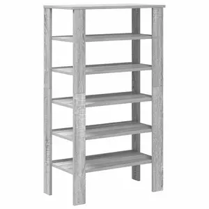 Berkfield Shoe Rack Grey Sonoma 61x32x105 cm Engineered Wood