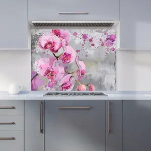 Orchids Splashart Kitchen Splashback