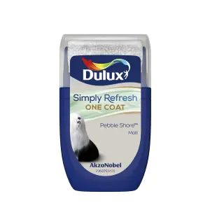 Dulux One coat Pebble shore Matt Emulsion paint, 30ml