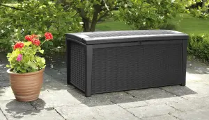 Keter Borneo Graphite 416L Flat Garden storage 630mm 1300mm