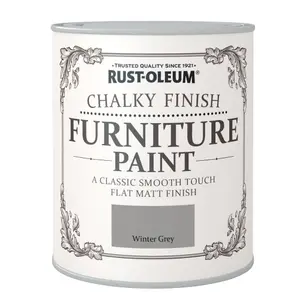 Rust-Oleum Winter grey Chalky effect Matt Furniture paint, 750ml