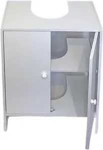 White Under sink Cabinet For Storing Away Your Bathroom Accessories