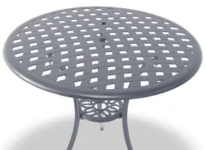 Centurion Supports OSHOWA Grey Garden and Patio Cast Aluminium Bistro Table