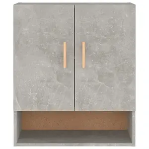 Berkfield Wall Cabinet Concrete Grey 60x31x70 cm Engineered Wood