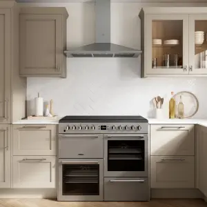 CHS90 Stainless steel Chimney Cooker hood (W)90cm - Inox