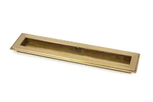 From The Anvil Aged Brass 250mm Art Deco Rectangular Pull