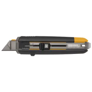 Toughbuilt 55mm Steel Black Retractable knife