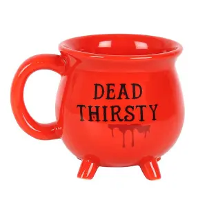 Something Different Dead Thirsty Cauldron Ceramic Mug Red/Black (One Size)