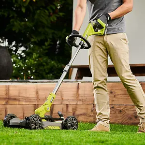 Ryobi ONE+ 30cm 3-in-1 Trimmer Mower 18V RY18LMC30A-0 - (Tool Only) NO BATTERY & CHARGER SUPPLIED