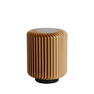 Lucide Turbin Modern Table Lamp 10,6cm - LED - 1x5W 3000K - Matt Gold, Brass