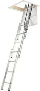 Mac Allister 3 Section 12 Tread Tilt & Turn Right Loft Ladder