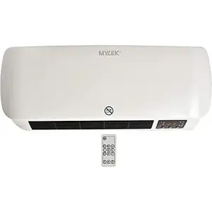 MYLEK Over Door Heater 2000W Electric Downflow Overdoor Air Curtain And Fan with Thermostat, LED Display, Timer & Remote Control