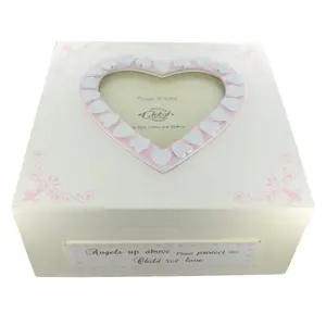 Handmade Solid Wood Memory Box Pink