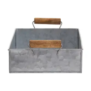 Maison by Premier Drummond Galvanised Steel Rectangular Tray