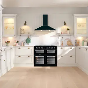 Leisure CS100F520K Freestanding Electric Range cooker with Gas Hob - Black