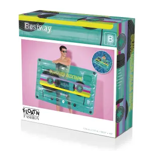 Bestway Retro beats Multicolour Rectangular Mix tape Inflatable lilo