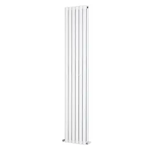 Right Radiators 1800x354mm Vertical Double Oval Column Designer Radiator White