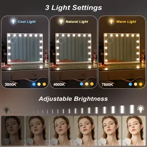 Rectangle Bluetooth LED Metal Mirror White