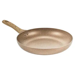 URBN CHEF 28cm Diameter Ceramic Rose Gold Induction Frying Pan Cookware