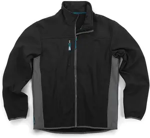 Toughgrit Two Tone Softshell Work Jacket Black/Grey -XS