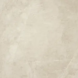 Pembery Beige Rectified Stone Effect 595mm x 595mm Porcelain Wall & Floor Tiles (Pack of 4 w/ Coverage of 1.42m2)